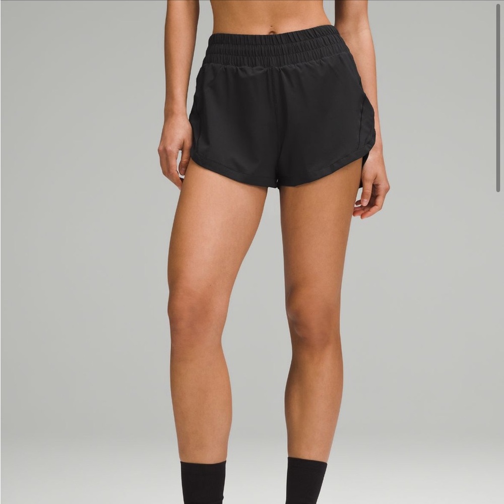 Black Size 0 Track that High Rise Lined Short 3” Lululemon